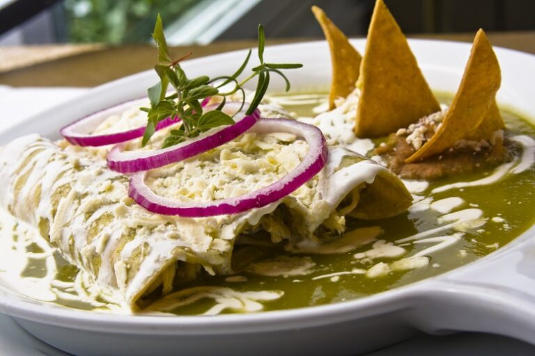 Mexican enchiladas suizas.