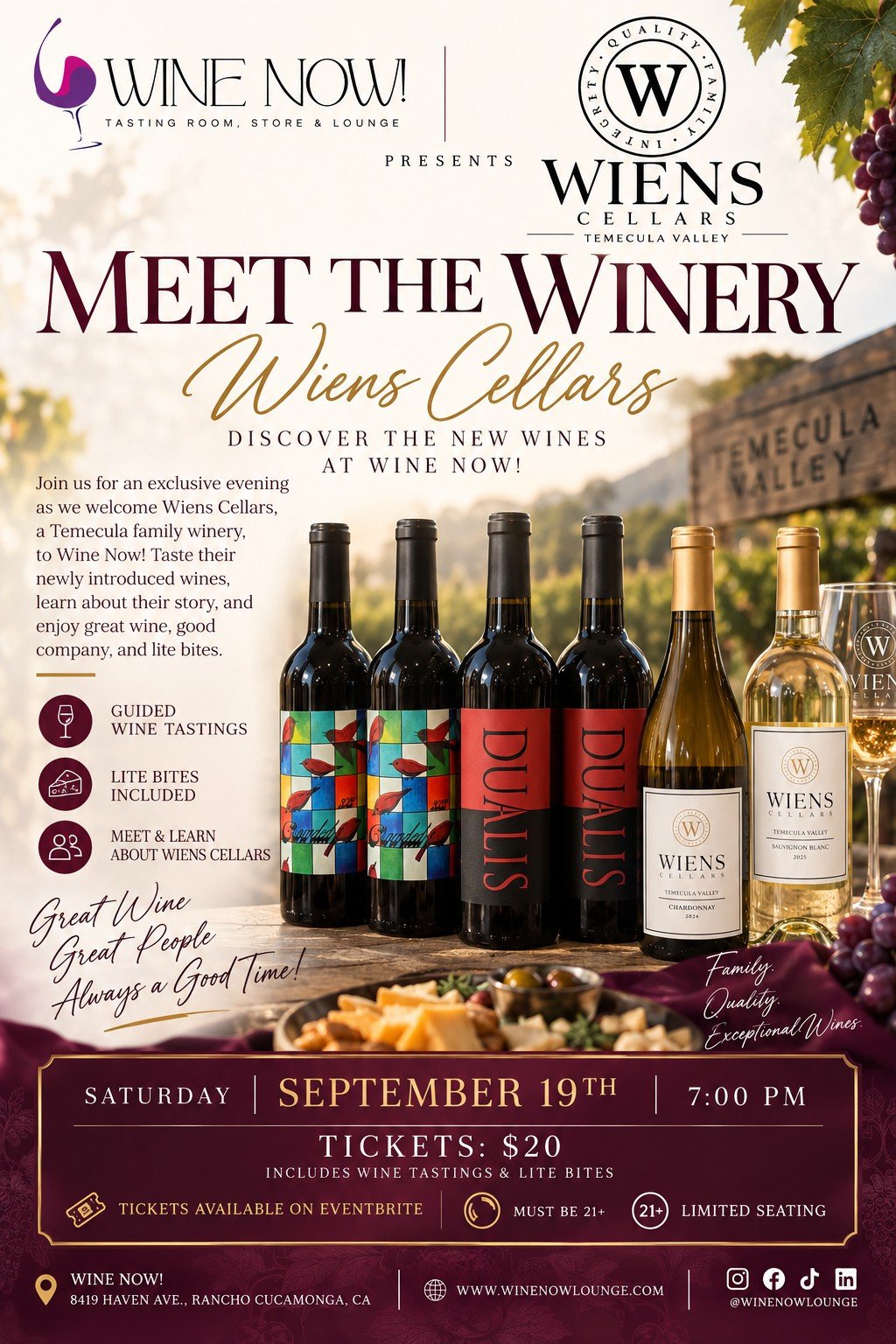 Eventbrite Flyer-Wiens Tasting